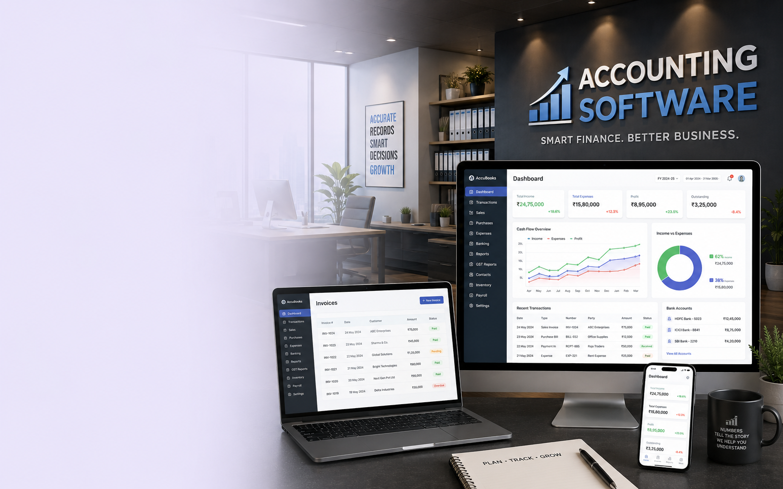 AccuBooks Accounting Software product interface